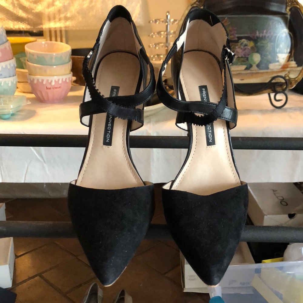 French connection cross cross pumps